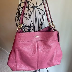 Beautiful soft and supple pink Coach purse